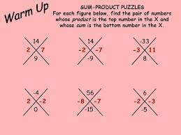 Arma este conjunto de puzzles para decorar cualquier habitación. Warm Up Sum Product Puzzles Ppt Video Online Download