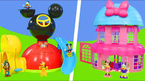 Minnie Mouse Mickey Unboxing Clubhouse Bow Tique Fireman Doll House Toy Vehic Minnie Mouse Toys Best Kids Toys Paw Patrol Birthday Decorations