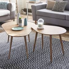 Table Basse Scandinave L100cm Manon Arrondie Chene Table Basse Table Basse Bois Scandinave Table Basse Bois
