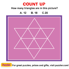 * * * * * * * clue: Puzzler On Twitter Tuesdaychooseday It S Time To Shape Up How Many Triangles Can You See Puzzler Answer Revealed On Friday Https T Co Sdv50wcnac