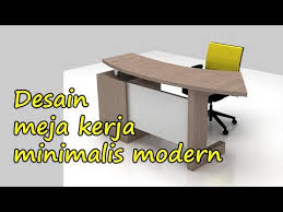 Meja kantor terdiri dari meja dan laci berdandan namun meja kantor modern kebanyakan tidak ada ukiran dan simpel. Harga Dan Gambar Desain Meja Kerja Minimalis Modern Youtube
