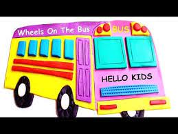 Magic Bus Stepbystep Diy With Play Doh Video Wheels On The Bush Go Round And Round Rhymes For Kids Youtube Rhymes For Kids Play Doh Play