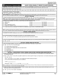 Va Compensation Sleep Apnea Form Fill Out And Sign
