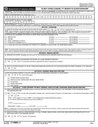 va compensation sleep apnea form fill out and sign