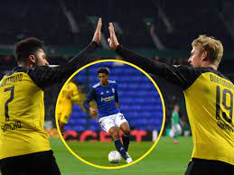 David beckham jadon sancho the last two englishmen to register 10+ assists for three jadon sancho has contributed to 30+ goals in each of his last 3 seasons with dortmund: Bvb Jude Bellingham So Lockte Jadon Sancho Mich Zu Borussia Dortmund Bvb