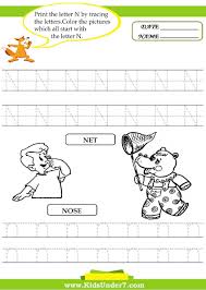 Alphabet Worksheets Trace And Print Letter N Traceable Alphabet Worksheets Trace And Print Letter N Teach Children T Letter N Worksheet Letter N Lettering