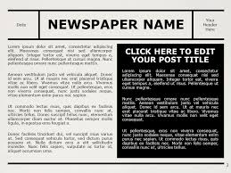 Free newspaper template online tosya magdalene project org. Newspaper Template For Powerpoint And Google Slides
