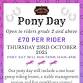 Pony Day - October event image