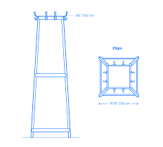 Buy beautiful and smooth coat hook height from one of the world's biggest online marketplaces, alibaba.com. Coat Racks Dimensions Drawings Dimensions Com
