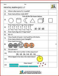 By the time they reach the fourth grade, most students have developed some reading and ana. First Grade Mental Math Worksheets