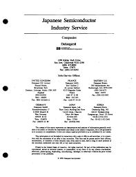 japanese semiconductor industry service dataquest companies