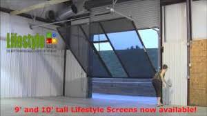 The roller shutter range of garage door is a rather common type since it will roll. Lifestyle Screens Adds 9 H And 10 H Garage Door Screen Youtube