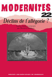 Declins De L Allegorie Introduction Le Retour De L Allegorie Presses Universitaires De Bordeaux