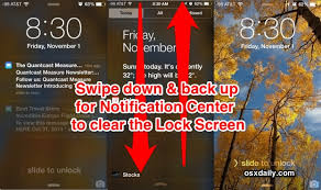 Let go once you see that prompt to clear it. Quickly Clear Notifications From The Lock Screen In Ios Osxdaily