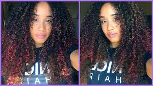 Blue and purple hair with soft curls and braids. How I Dyed My Naturally Curly Hair Purple No Damage Youtube