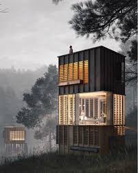 Vertical Habitat Render B Architecture Architecture House Architecture Rendering