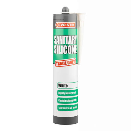 Evo-Stik Sanitary Silicone Sealant White 290ml | Tile Merchant