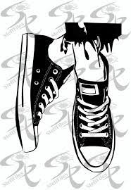 Vector Sneakers Shoes Casual Training Isolated Fashion Sport Etsy In 2021 Clip Art Sneakers Converse Drawing