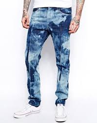 Black Acid Wash Jeans Mens Pin Em Denim Washes Ripped Patch Denim