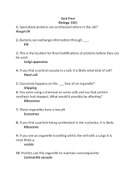 If you fail, then bless your heart. 10 Questions On General Biology Quiz 4 Biol 1001 Docsity