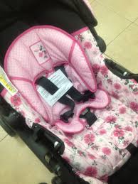 Minnie Mouse Floral Minnie Stroller W Matching Car Seat Super Cute Had To Post This Is My Baby Girls De Baby Car Seats Baby Doll Accessories Baby Girl Decor