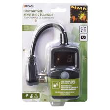 Woods 50013wd Outdoor 24 Hour Digital Photocell Timer With Light Sensor Plug In