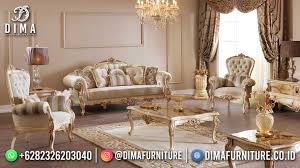 Harga furniture akan sangat berpengaruh dengan budget kita. Jual Set Sofa Ruang Tamu Klasik Mewah Ukiran Jepara New 2021 Df 1527