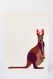 Kangaroo Christmas Card Aussie Animals Greeting Card Etsy Christmas Cards Greeting Cards Handmade Top Christmas Gifts
