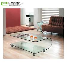 Cc vintage casters on other pieces of furniture. Home Furniture U Shape Tea Table With Sliding Wheel China Coffee Tables Glass Tables Made In China Com