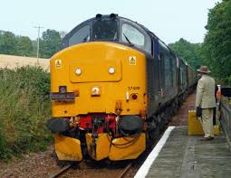 Class 37 Diesel Locomotive South Bound Calling At Dunrobin Castle Station Sutherland Scotland Diesel Locomotive Locomotive Diesel