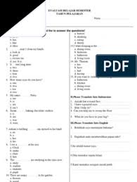 Documents similar to soal bahasa inggris kelas 4 sd. Soal Bahasa Inggris Kelas 4 Sd Pdf
