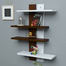 Nature has contributed to the textured beauty of various wall shelves that are handcrafted from substantial planks of pine. Royal Store Bedroom Wall Decor Wooden Wall Shelf Number Of Shelves 4 Brown White Mdf Medium Density Fiber Wall Shelf Price In India Buy Royal Store Bedroom Wall Decor Wooden