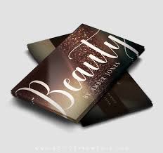 15% off with code julyzweekend. Brown Glitter Beauty Stylist Business Card Template Active Ink Media