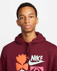 burgundy nike pullover hoodie