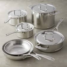 Best nonstick cookware setsanolon smartstack. Kitchenaid 7 Ply Stainless Steel With Copper Core 10 Piece Cookware Set Williams Sonoma