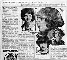 1920s finger waves hairstyle for short hair. Bob Cut Wikipedia