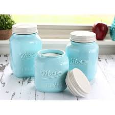 Macy's has a wide range of stylish kitchen to suit your taste, budget, and style. Buy Sparrow Decor Mason Jar Kitchen Canister Set Set Of 3 Kitchen Canisters Large Round Ceramic Sets For Vintage Rustic Or Farmhouse Look Storage For Flour Sugar Tea Coffee