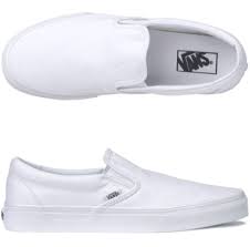 All White Slip On Vans White Slip On Vans Shoes For School Outfit Shoes