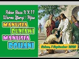 Renungan harian katolik yang dipersembahkan oleh para romo dari ordo karmel indonesia yang bertugas di paroki tomang Renungan Harian Katolik I Selasa 1 September 2020 Youtube