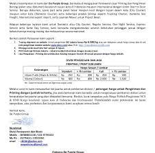 Surat diatas merupakan contoh surat penawaran jasa yang dikirimkan oleh pt. Contoh Surat Penawaran Jasa Angkutan Barang Contoh Surat
