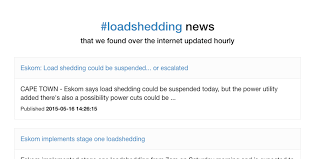 See more of eskom loadshedding on facebook. Loadshed Home Facebook