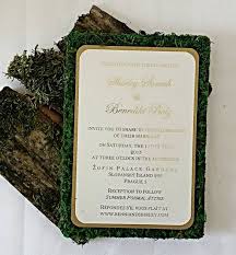 Rustic Wedding Invitations Garden Themed Moss Wedding Invitation Woodsy Wedding Invitations Forest Invitation Wood Invitation