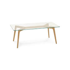 Create a relaxed atmosphere for you wind down in an evening with our extensive range of oak, painted, marble, glass and gloss coffee tables. Rectangular Coffee Table Style Scandinavian Henna In Glass And Oak Transparent