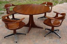 Heywood Wakefield Dining Gaming Table Chairs Set Heywood Wakefield Dining Modern Retro Furniture Heywood Wakefield Furniture