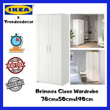 Fitted wardrobes help you maximise the space you've got to create lots of storage you need. Ikea X Trendeedecor Brimnes 2doors Close Wardrobe
