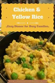 Easy Chicken And Yellow Rice Recipe Recipe Chicken And Yellow Rice Rice Recipes For Dinner Yellow Rice Recipes