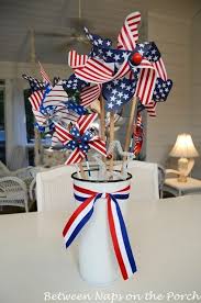 Make An Easy Centerpiece Or Table Decoration The 4th Of July Fourth Of July Decor 4th Of July Decorations 4th Of July
