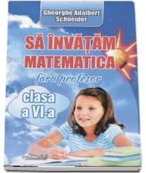 Ca sa devii un programator. Sa Invatam Matematica Fara Profesor Clasa A Vi A Adalbert Gheorghe Schneider