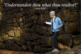 Illustration Of Acts 8:30 — "Understandest Thou What Thou Readest?" |  Bible, Bible Pictures, Good News
