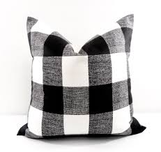 Black And White Buffalo Check Pillows Hobby Lobby Farmhouse Pillow Cover Black Buffalo Check Black And White Country Style Pillow Case 1 Piece Cotton Buffalo Check Pillows Plaid Pillow Covers Black Plaid Pillows